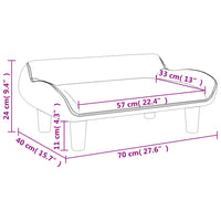 Thumbnail for Kindersofa Schwarz 70x40x24 cm Samt