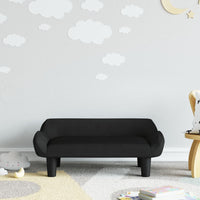 Thumbnail for Kindersofa Schwarz 70x40x24 cm Samt