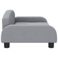 Thumbnail for Kindersofa Hellgrau 70x45x30 cm Stoff