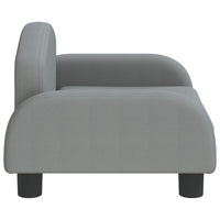 Thumbnail for Kindersofa Hellgrau 50x40x30 cm Stoff