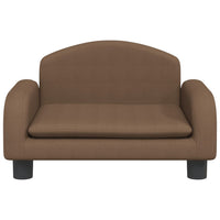 Thumbnail for Kindersofa Braun 50x40x30 cm Stoff