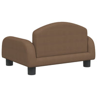 Thumbnail for Kindersofa Braun 50x40x30 cm Stoff