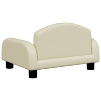 Thumbnail for Kindersofa Creme 50x40x30 cm Kunstleder