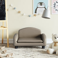 Thumbnail for Kindersofa Cappuccino-Braun 50x40x30 cm Kunstleder