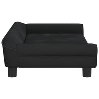 Thumbnail for Kindersofa Schwarz 100x50x26 cm Samt