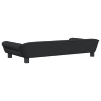 Thumbnail for Kindersofa Schwarz 100x50x26 cm Samt