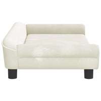 Thumbnail for Kindersofa Creme 100x50x26 cm Samt