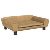 Thumbnail for Kindersofa Braun 70x45x26 cm Samt