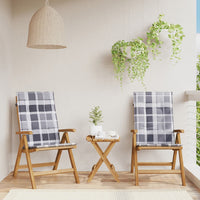 Thumbnail for Gartenstühle mit Kissen 2 Stk. Massivholz Teak