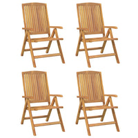 Thumbnail for Gartenstühle mit Kissen 4 Stk. Massivholz Teak