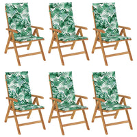 Thumbnail for Gartenstühle mit Kissen 6 Stk. Massivholz Teak
