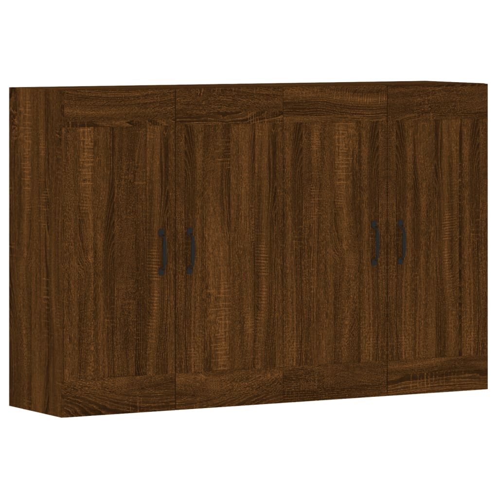 Wandschränke 2 Stk. Braun Eichen-Optik Holzwerkstoff