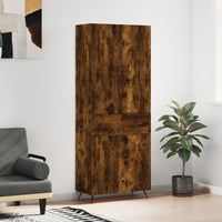 Thumbnail for Highboard Räuchereiche 69,5x34x180 cm Holzwerkstoff