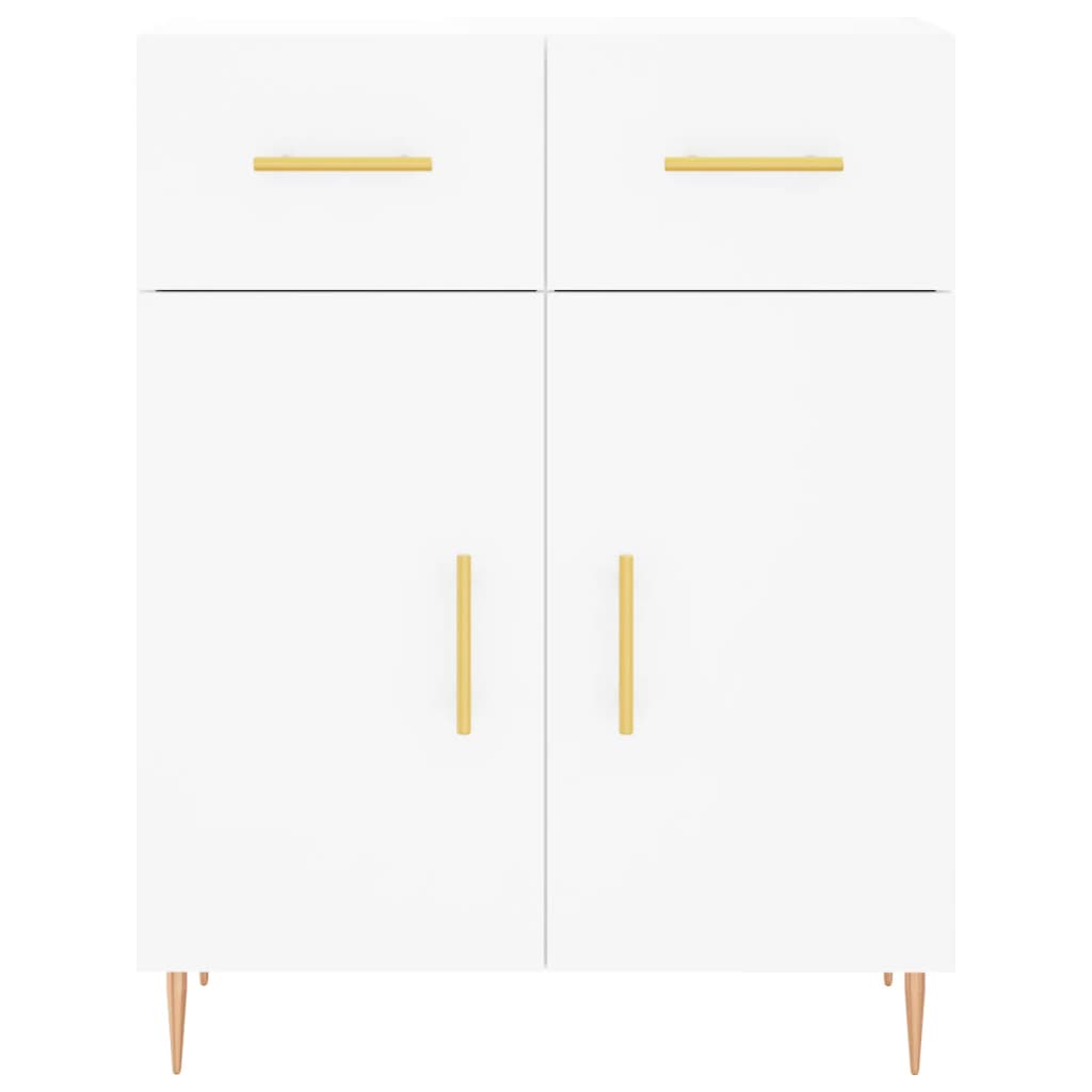 Highboard Weiß 69,5x34x180 cm Holzwerkstoff