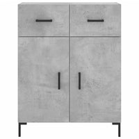 Thumbnail for Highboard Betongrau 69,5x34x180 cm Holzwerkstoff
