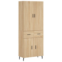 Thumbnail for Highboard Sonoma-Eiche 69,5x34x180 cm Holzwerkstoff