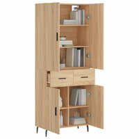 Thumbnail for Highboard Sonoma-Eiche 69,5x34x180 cm Holzwerkstoff