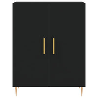 Thumbnail for Highboard Schwarz 69,5x34x180 cm Holzwerkstoff