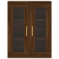 Thumbnail for Highboard Braun Eichen-Optik 69,5x34x180 cm Holzwerkstoff
