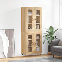 Thumbnail for Highboard Sonoma-Eiche 69,5x34x180 cm Holzwerkstoff