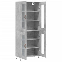 Thumbnail for Highboard Betongrau 69,5x34x180 cm Holzwerkstoff