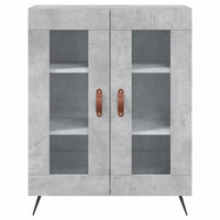 Thumbnail for Highboard Betongrau 69,5x34x180 cm Holzwerkstoff