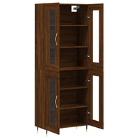 Thumbnail for Highboard Braun Eichen-Optik 69,5x34x180 cm Holzwerkstoff