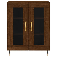Thumbnail for Highboard Braun Eichen-Optik 69,5x34x180 cm Holzwerkstoff