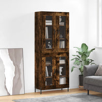 Thumbnail for Highboard Räuchereiche 69,5x34x180 cm Holzwerkstoff