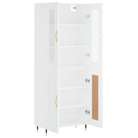 Thumbnail for Highboard Weiß 69,5x34x180 cm Holzwerkstoff