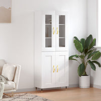 Thumbnail for Highboard Weiß 69,5x34x180 cm Holzwerkstoff