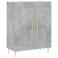 Thumbnail for Highboard Betongrau 69,5x34x180 cm Holzwerkstoff