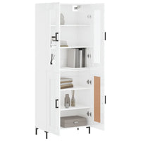 Thumbnail for Highboard Hochglanz-Weiß 69,5x34x180 cm Holzwerkstoff