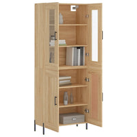 Thumbnail for Highboard Sonoma-Eiche 69,5x34x180 cm Holzwerkstoff