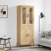Thumbnail for Highboard Sonoma-Eiche 69,5x34x180 cm Holzwerkstoff