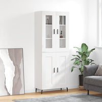 Thumbnail for Highboard Hochglanz-Weiß 69,5x34x180 cm Holzwerkstoff