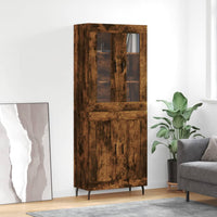 Thumbnail for Highboard Räuchereiche 69,5x34x180 cm Holzwerkstoff