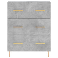 Thumbnail for Highboard Betongrau 69,5x34x180 cm Holzwerkstoff