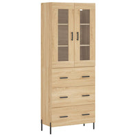 Thumbnail for Highboard Sonoma-Eiche 69,5x34x180 cm Holzwerkstoff