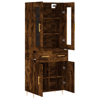 Thumbnail for Highboard Räuchereiche 69,5x34x180 cm Holzwerkstoff