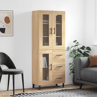 Thumbnail for Highboard Sonoma-Eiche 69,5x34x180 cm Holzwerkstoff