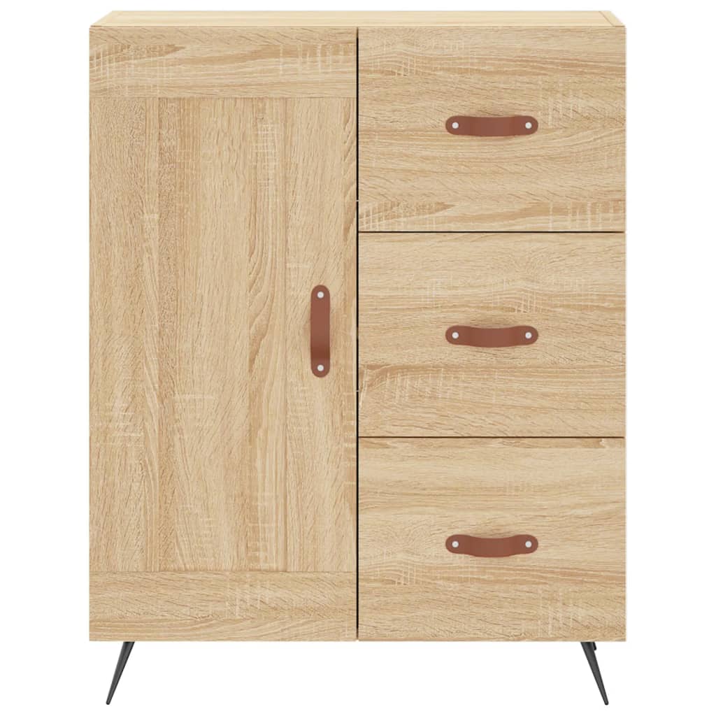 Highboard Sonoma-Eiche 69,5x34x180 cm Holzwerkstoff