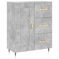 Thumbnail for Highboard Betongrau 69,5x34x180 cm Holzwerkstoff