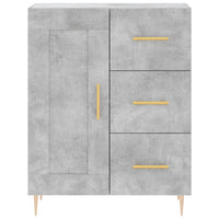 Thumbnail for Highboard Betongrau 69,5x34x180 cm Holzwerkstoff