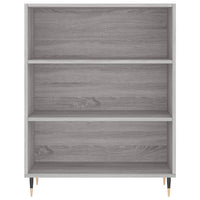Thumbnail for Highboard Grau Sonoma 69,5x34x180 cm Holzwerkstoff