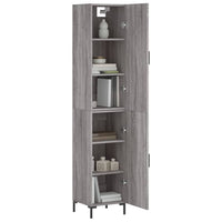Thumbnail for Highboard Grau Sonoma 34,5x34x180 cm Holzwerkstoff