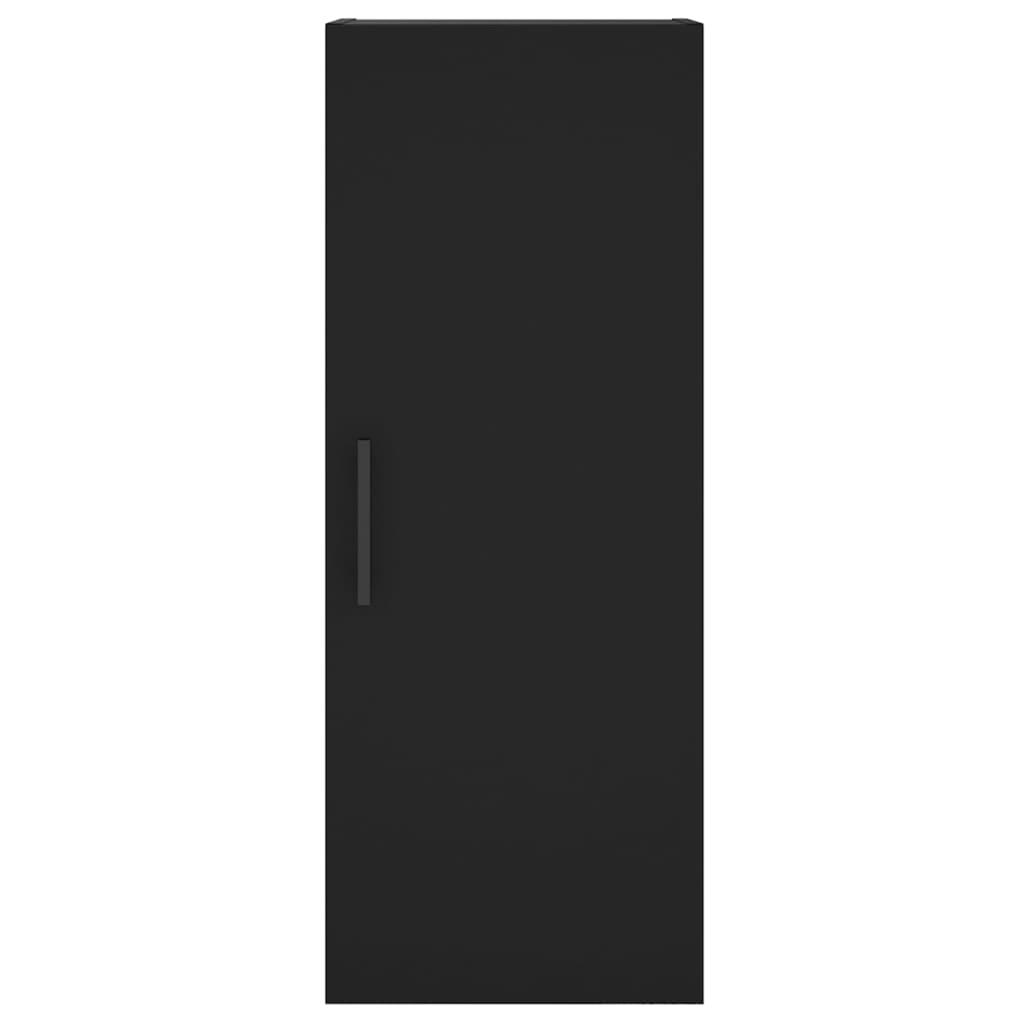 Highboard Schwarz 34,5x34x180 cm Holzwerkstoff