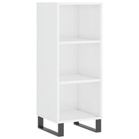 Thumbnail for Highboard Hochglanz-Weiß 34,5x34x180 cm Holzwerkstoff