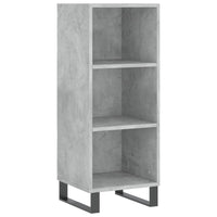 Thumbnail for Highboard Betongrau 34,5x34x180 cm Holzwerkstoff
