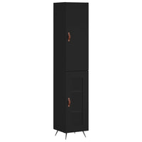 Thumbnail for Highboard Schwarz 34,5x34x180 cm Holzwerkstoff